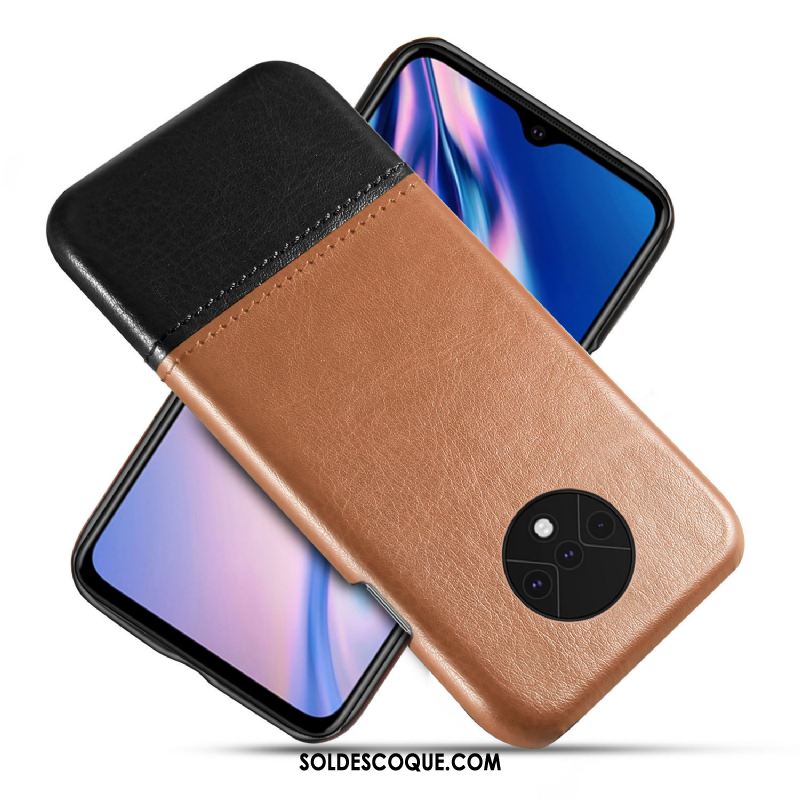 Coque Oneplus 7t Cuir Étui Téléphone Portable Qualité Protection Housse En Ligne