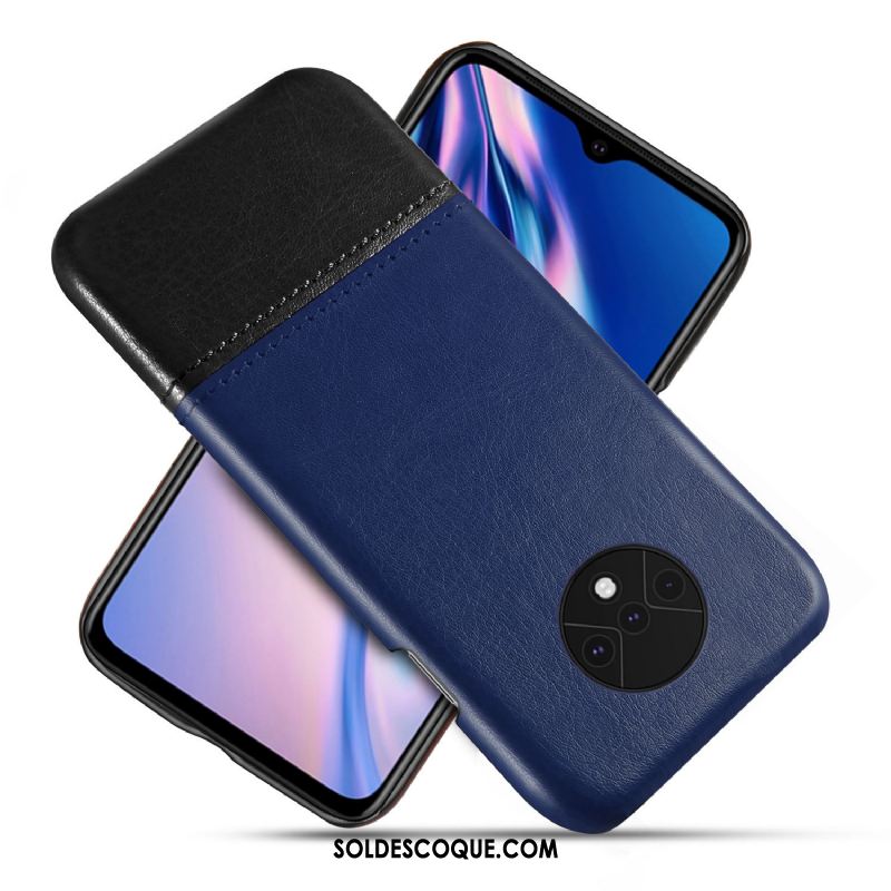 Coque Oneplus 7t Cuir Étui Téléphone Portable Qualité Protection Housse En Ligne