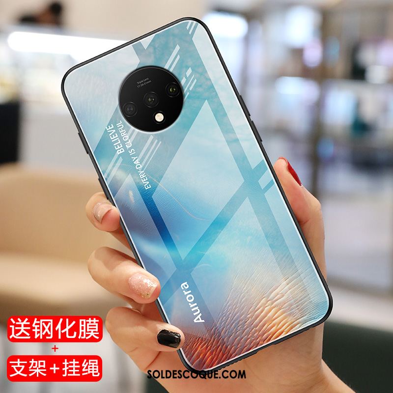 Coque Oneplus 7t Fluide Doux Étui Miroir Tendance Difficile Pas Cher