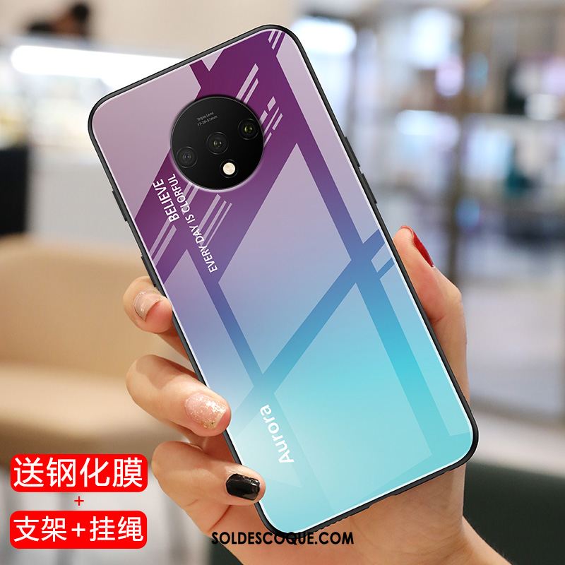 Coque Oneplus 7t Fluide Doux Étui Miroir Tendance Difficile Pas Cher