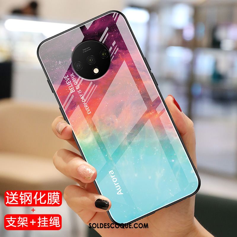 Coque Oneplus 7t Fluide Doux Étui Miroir Tendance Difficile Pas Cher