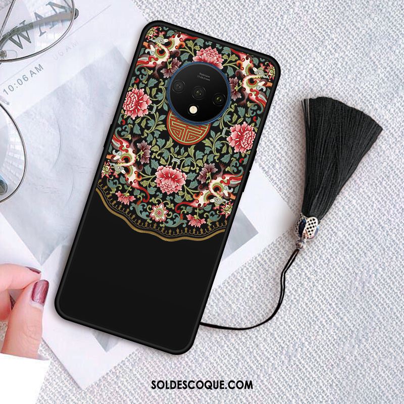 Coque Oneplus 7t Incassable Créatif Téléphone Portable Tout Compris Protection Pas Cher