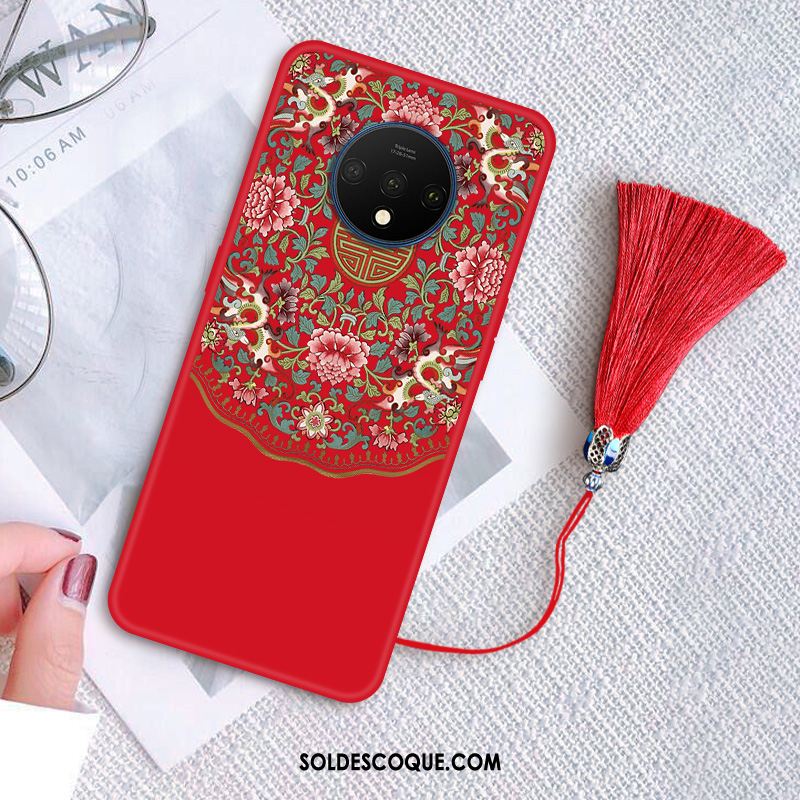 Coque Oneplus 7t Incassable Créatif Téléphone Portable Tout Compris Protection Pas Cher