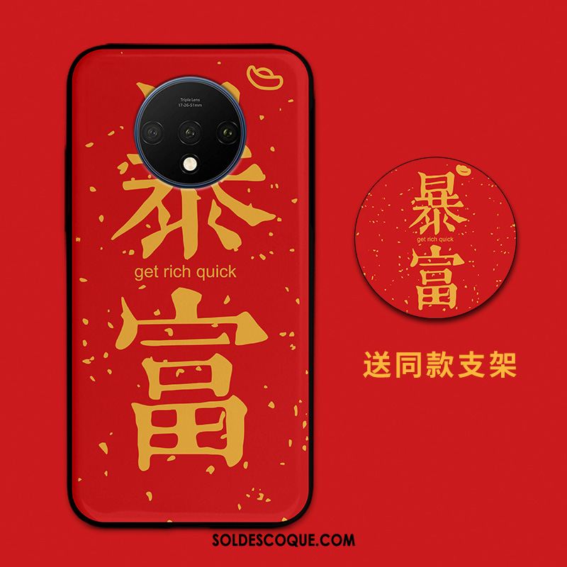 Coque Oneplus 7t Incassable Rouge Amoureux Charmant Miroir En Vente