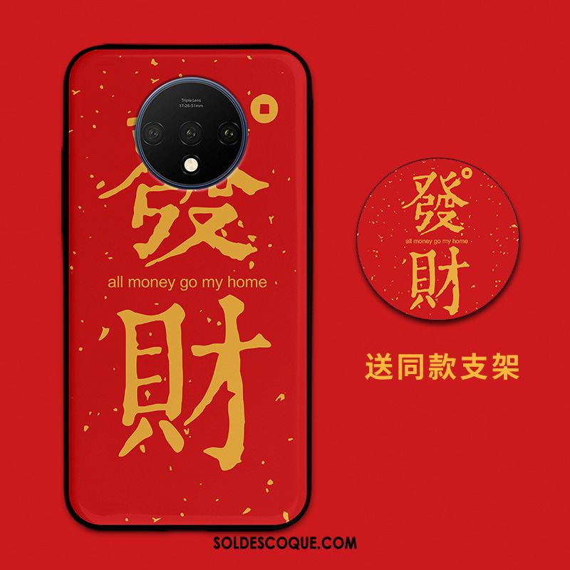 Coque Oneplus 7t Incassable Rouge Amoureux Charmant Miroir En Vente