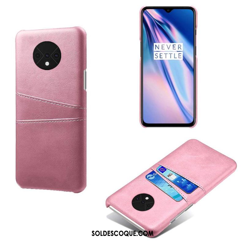 Coque Oneplus 7t Incassable Rouge Nouveau Protection Carte Pas Cher