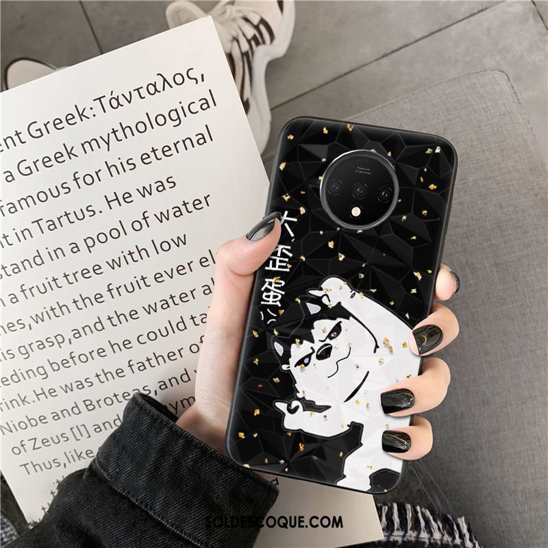 Coque Oneplus 7t Losange Fluide Doux Tendance Dessin Animé Téléphone Portable Pas Cher