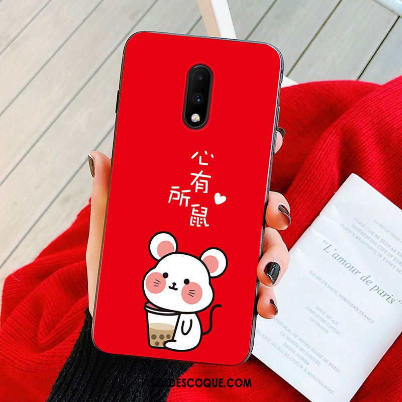 Coque Oneplus 7t Marque De Tendance Incassable Téléphone Portable Silicone Protection Soldes