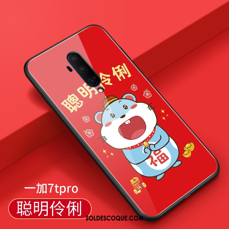 Coque Oneplus 7t Pro Amoureux Protection Marque De Tendance Créatif Étui En Ligne