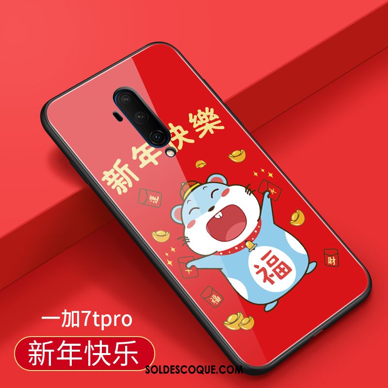 Coque Oneplus 7t Pro Amoureux Protection Marque De Tendance Créatif Étui En Ligne