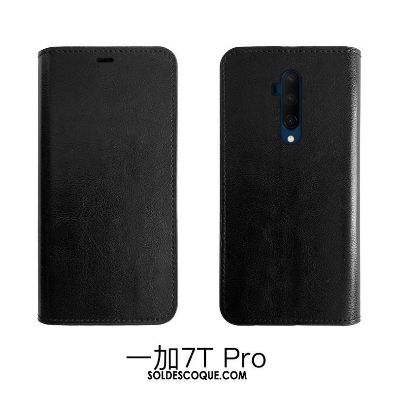 Coque Oneplus 7t Pro Cuir Véritable Bovins Protection Étui En Cuir Téléphone Portable En Ligne