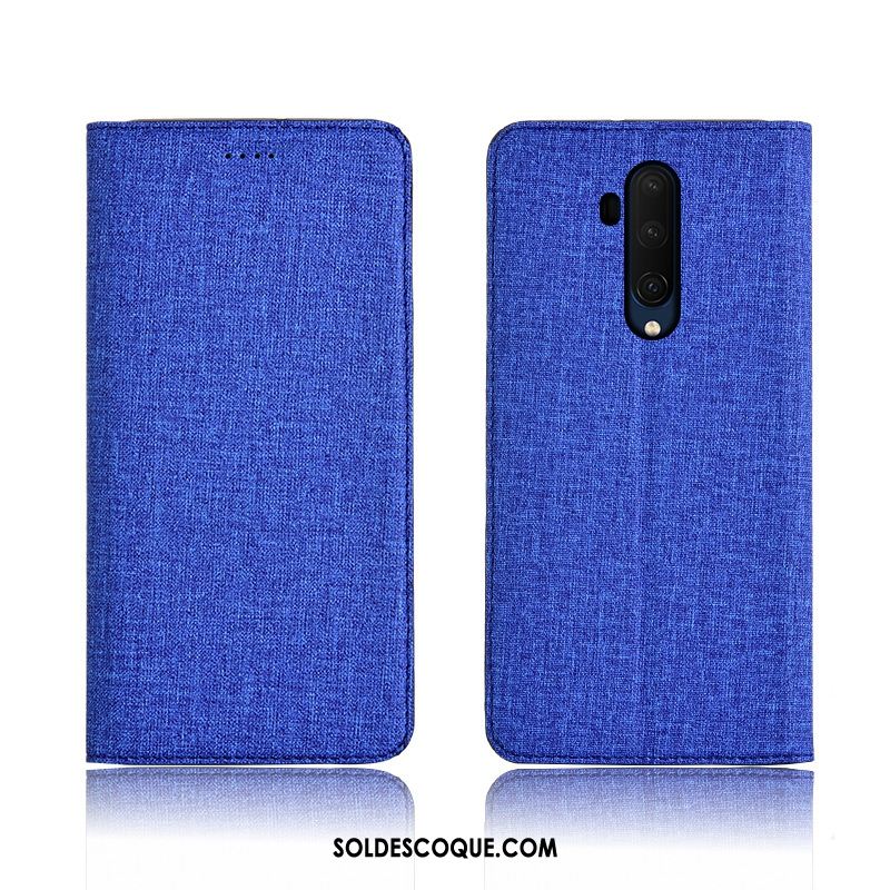 Coque Oneplus 7t Pro Fluide Doux Incassable Protection Étui Cuir Véritable Pas Cher