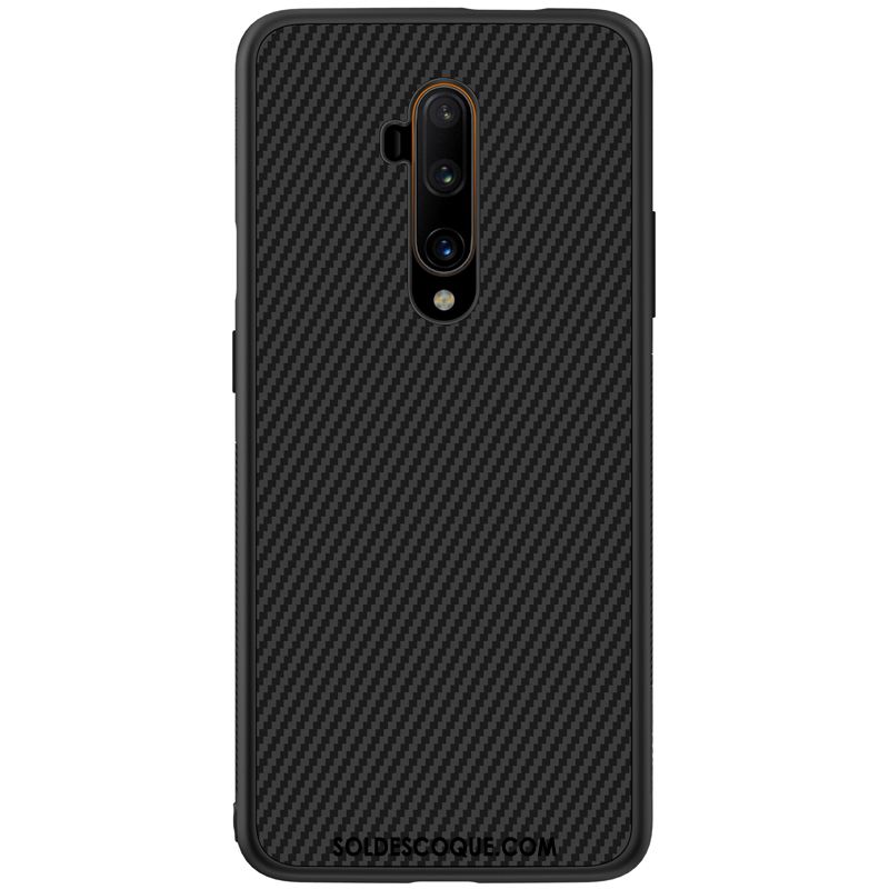 Coque Oneplus 7t Pro Fluide Doux Téléphone Portable Protection Étui Noir Pas Cher