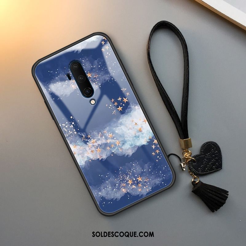 Coque Oneplus 7t Pro Rose Plume Protection Vent Étui En Ligne