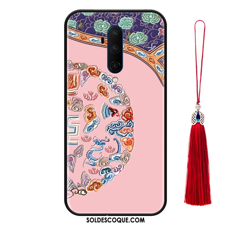 Coque Oneplus 7t Pro Silicone À Franges Vintage Style Chinois Incassable Housse En Ligne