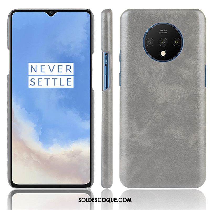 Coque Oneplus 7t Protection Sac Litchi Cuir Téléphone Portable Soldes