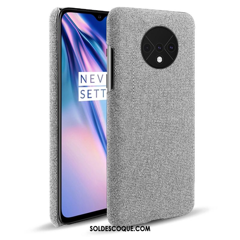 Coque Oneplus 7t Sac Tissu Gris Protection Étui En Ligne