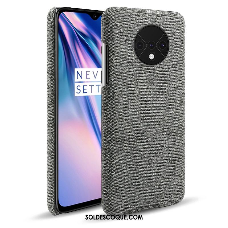 Coque Oneplus 7t Sac Tissu Gris Protection Étui En Ligne