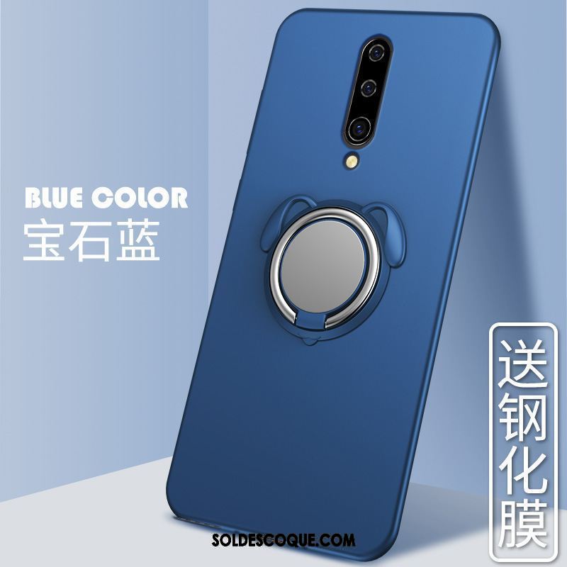 Coque Oneplus 8 Délavé En Daim Net Rouge Incassable À Bord Téléphone Portable Soldes