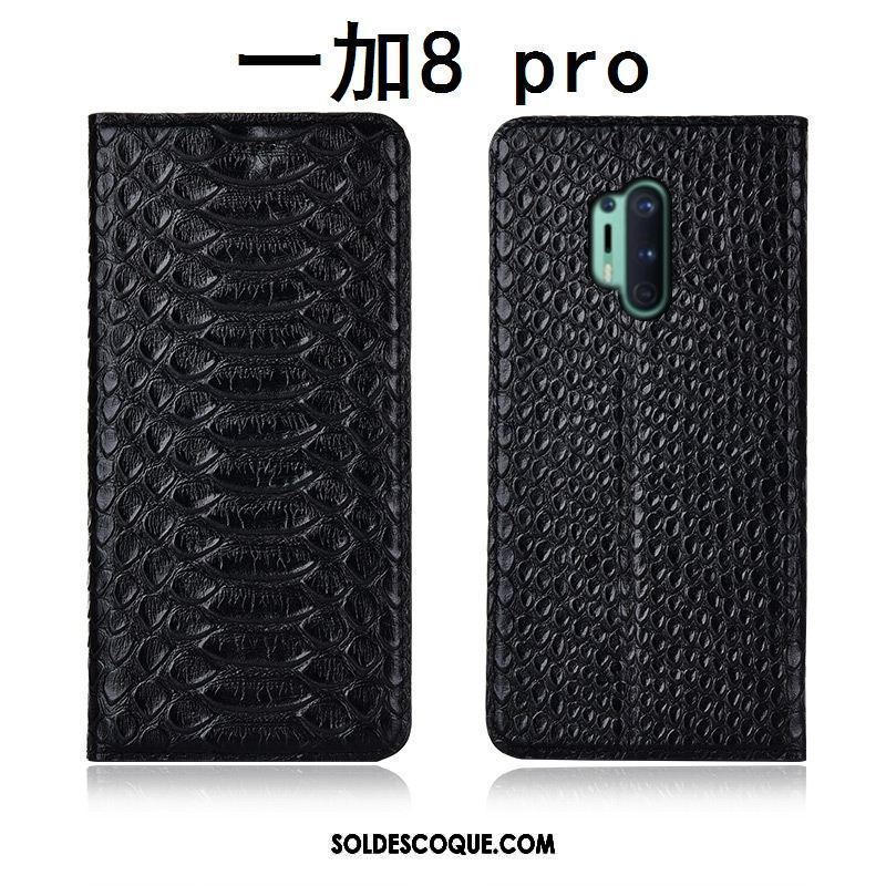 Coque Oneplus 8 Pro Fluide Doux Noir Téléphone Portable Modèle Fleurie Étui En Cuir France