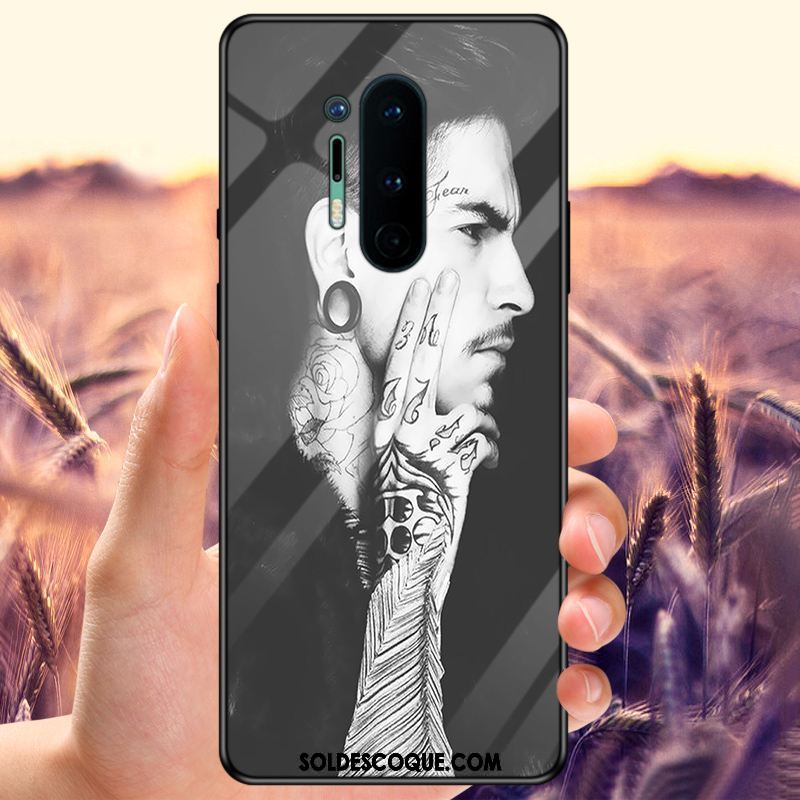 Coque Oneplus 8 Pro Net Rouge Personnalisé Noir Tendance Tout Compris Housse Pas Cher