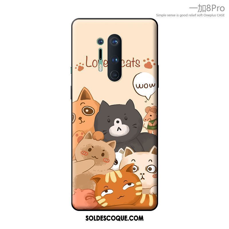 Coque Oneplus 8 Pro Très Mince Étui Marque De Tendance Silicone Charmant En Vente