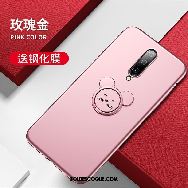 Coque Oneplus 8 Téléphone Portable Protection Délavé En Daim Rouge Très Mince Housse Soldes