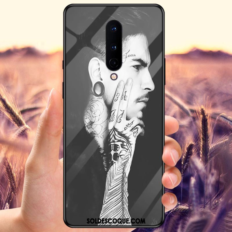 Coque Oneplus 8 Verre Tempérer Net Rouge Personnalisé Tout Compris Pas Cher