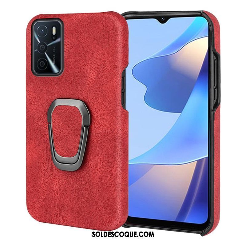 Coque Oppo A16 / A16s Effet Cuir Anneau-Support New Colors