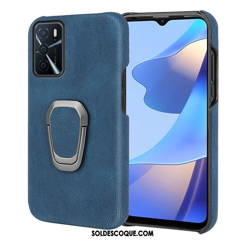 Coque Oppo A16 / A16s Effet Cuir Anneau-Support New Colors