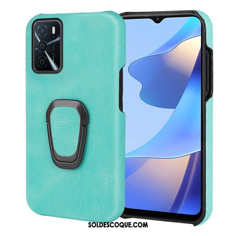 Coque Oppo A16 / A16s Effet Cuir Anneau-Support New Colors