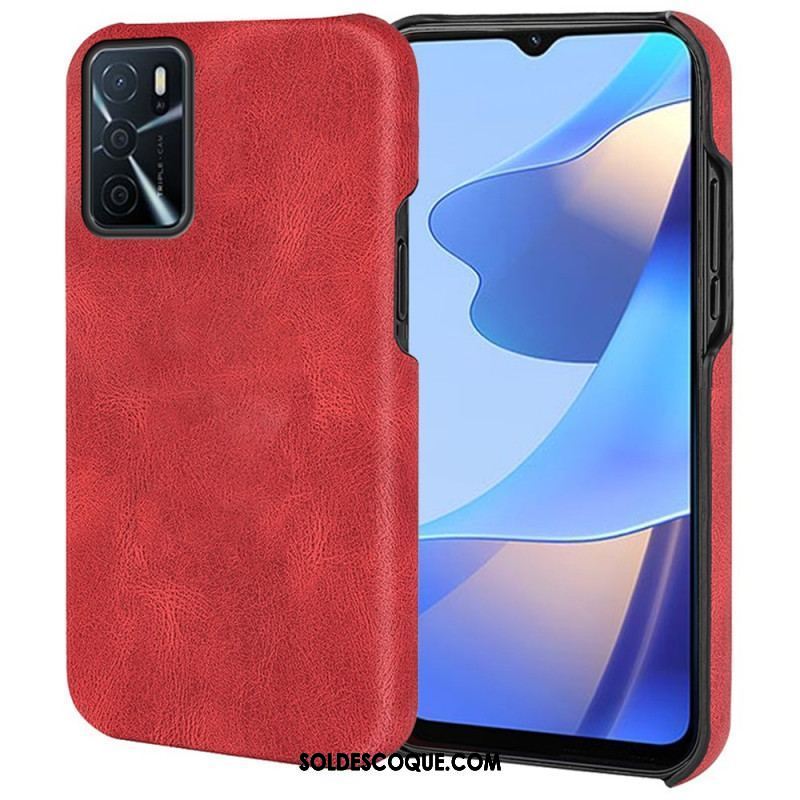 Coque Oppo A16 / A16s Effet Cuir Élégance New Colors