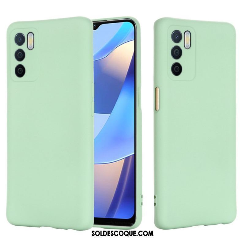 Coque Oppo A16 / A16s Silicone Liquide Avec Lanière