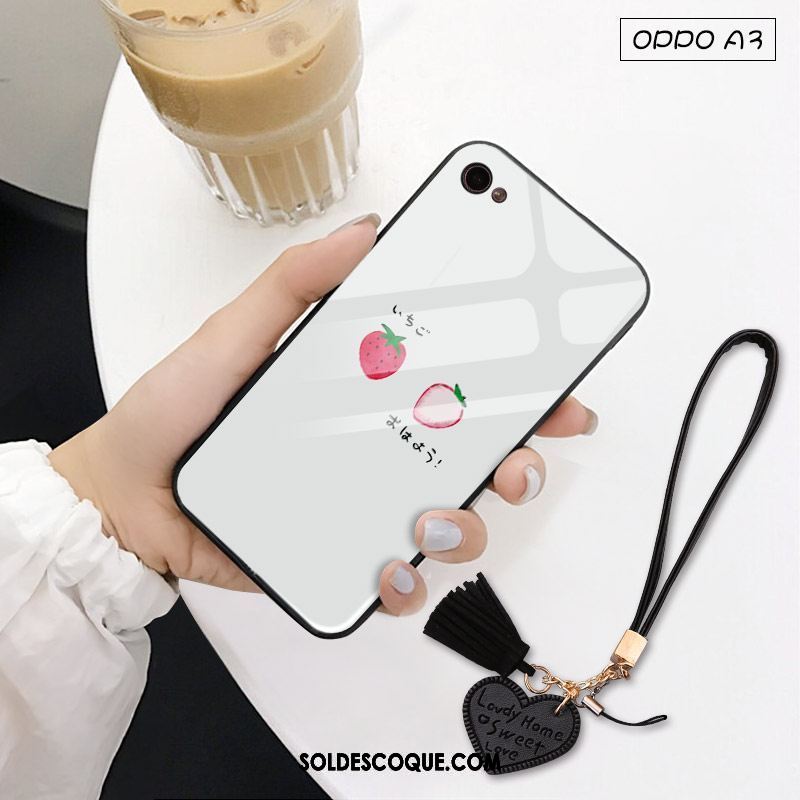 Coque Oppo A3 Charmant Tout Compris Incassable Verre Tendance Soldes