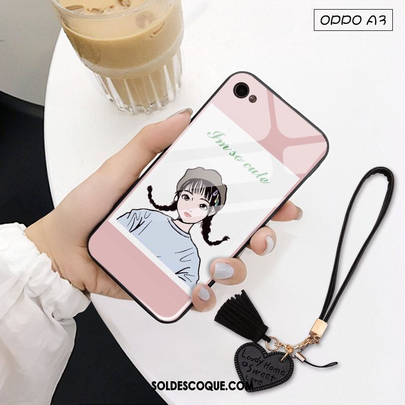 Coque Oppo A3 Charmant Tout Compris Incassable Verre Tendance Soldes