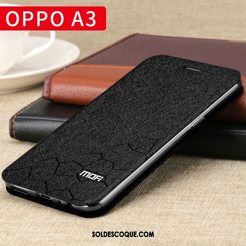 Coque Oppo A3 Cool Marque De Tendance Tout Compris Délavé En Daim Protection France