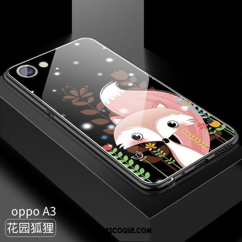 Coque Oppo A3 Dessin Animé Tendance Délavé En Daim Mode Charmant Pas Cher