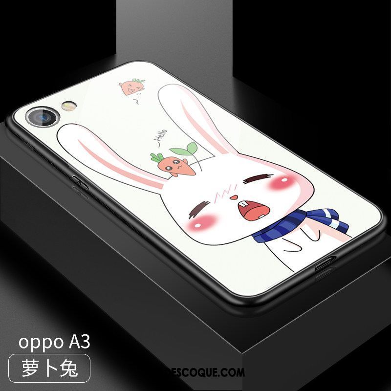 Coque Oppo A3 Dessin Animé Tendance Délavé En Daim Mode Charmant Pas Cher