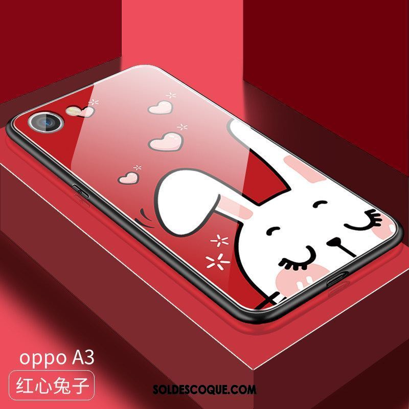 Coque Oppo A3 Dessin Animé Tendance Délavé En Daim Mode Charmant Pas Cher