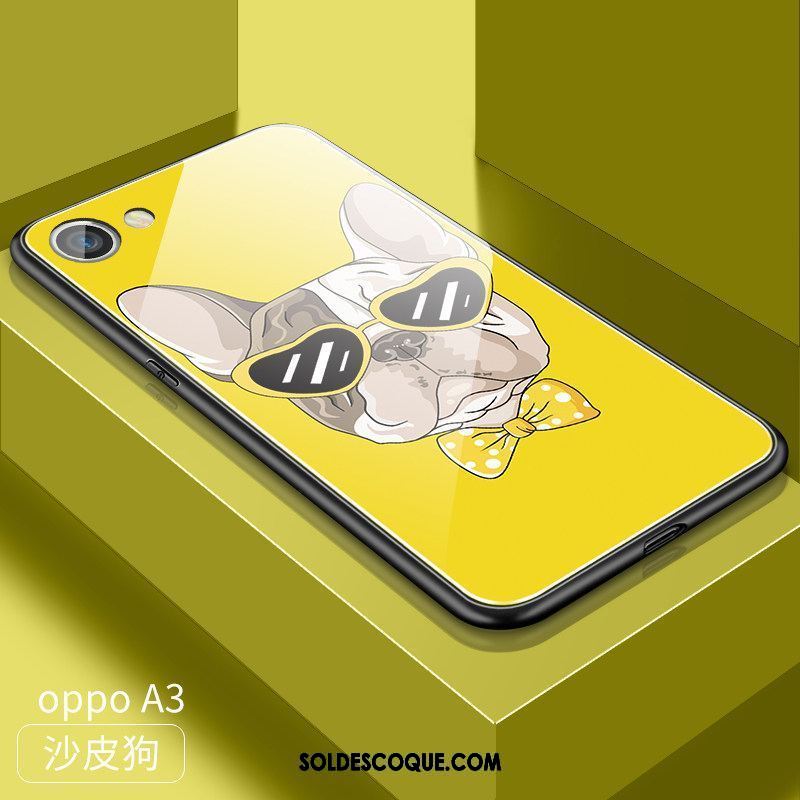 Coque Oppo A3 Dessin Animé Tendance Délavé En Daim Mode Charmant Pas Cher