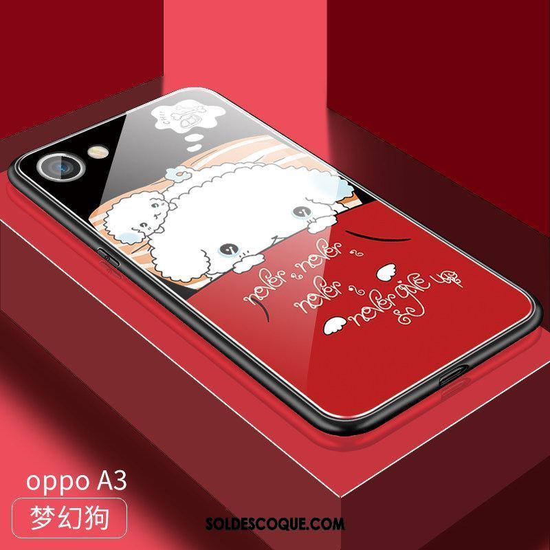 Coque Oppo A3 Dessin Animé Tendance Délavé En Daim Mode Charmant Pas Cher