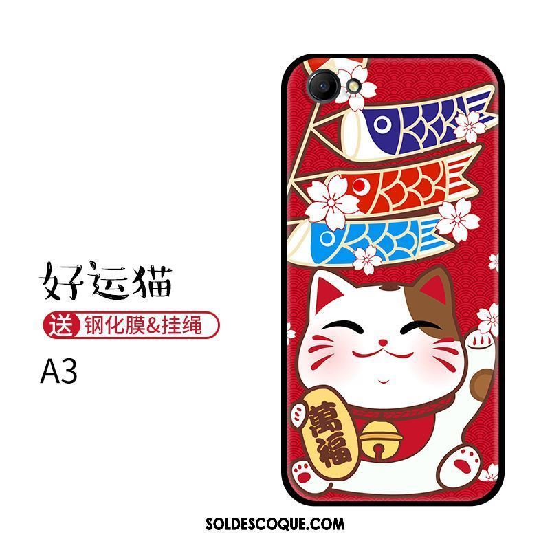 Coque Oppo A3 Incassable Rouge Tout Compris Étui Très Mince Soldes