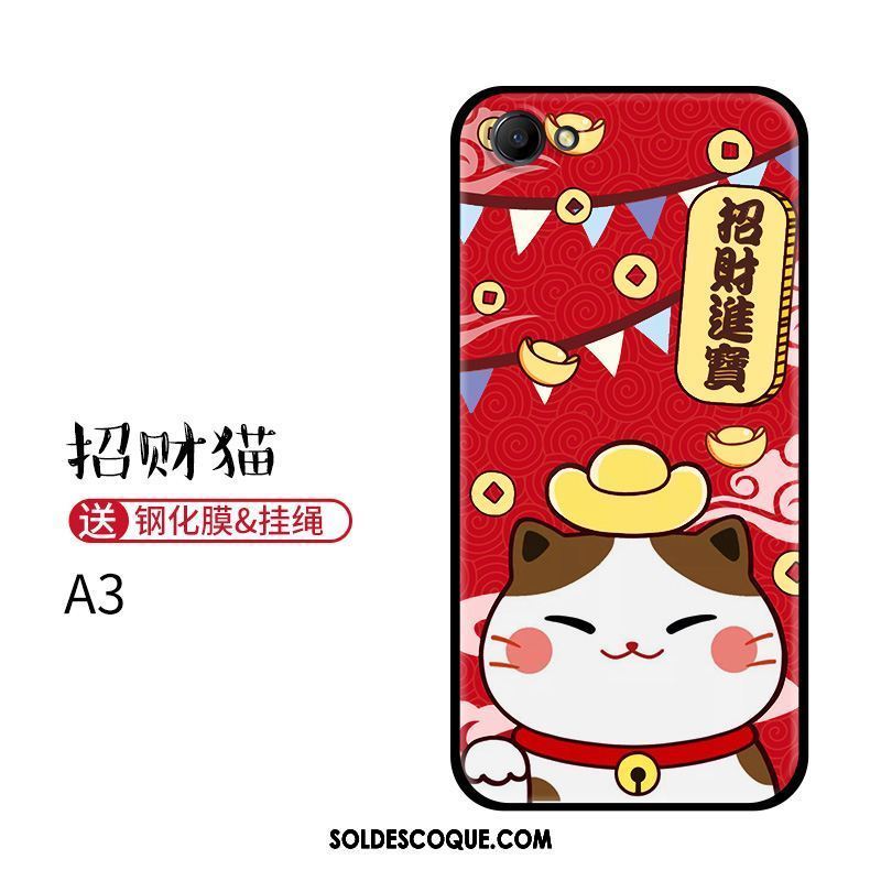 Coque Oppo A3 Incassable Rouge Tout Compris Étui Très Mince Soldes