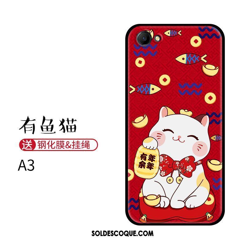 Coque Oppo A3 Incassable Rouge Tout Compris Étui Très Mince Soldes