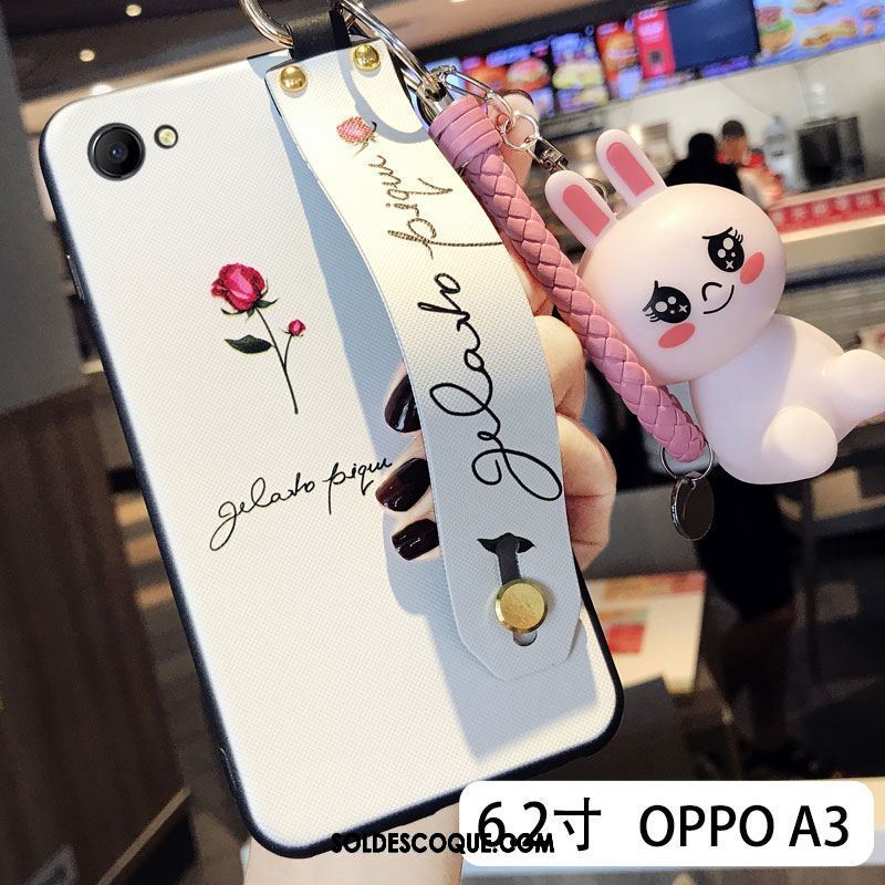 Coque Oppo A3 Incassable Téléphone Portable Dessin Animé Noir Silicone Housse Pas Cher