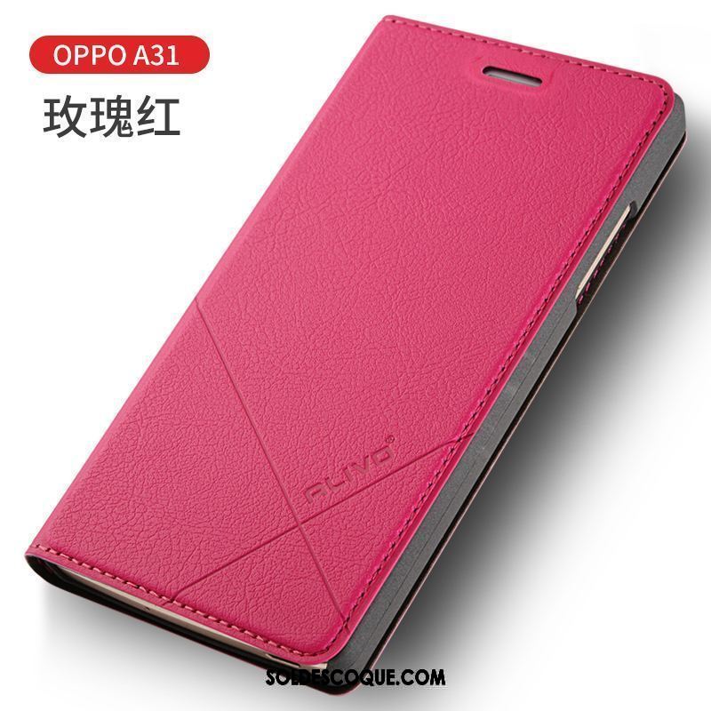 Coque Oppo A31 Téléphone Portable Étui Protection Étui En Cuir Bleu Housse Soldes