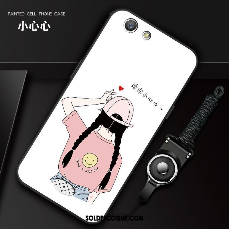 Coque Oppo A31 Étui Dessin Animé Incassable Rose Téléphone Portable Pas Cher