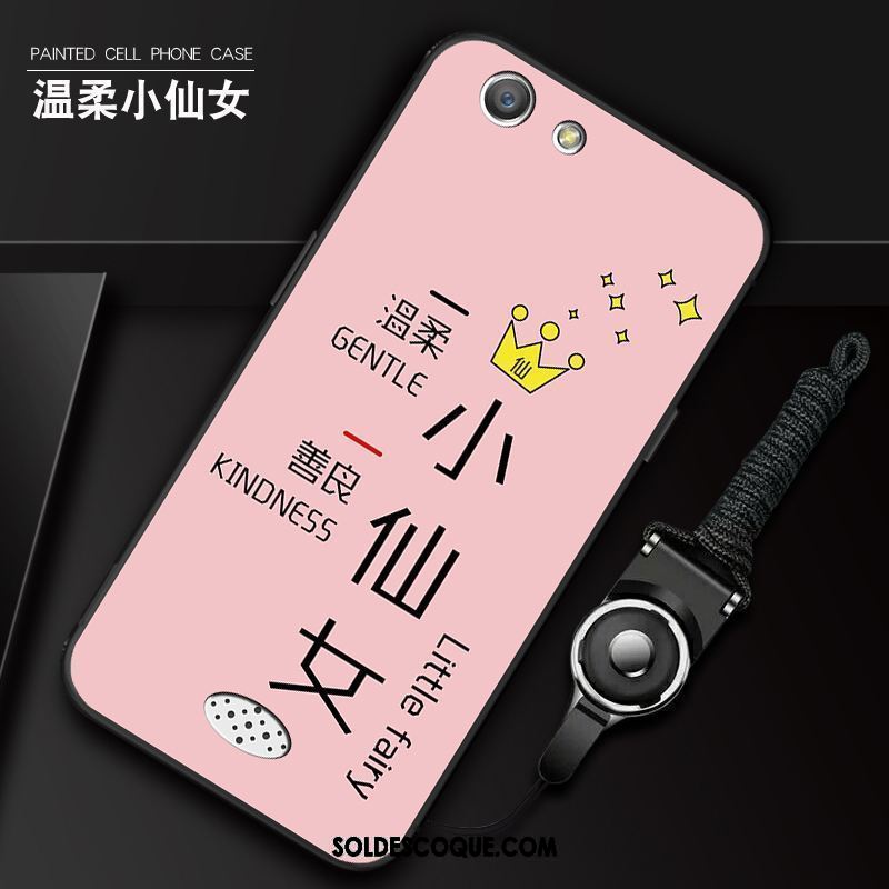 Coque Oppo A31 Étui Dessin Animé Incassable Rose Téléphone Portable Pas Cher