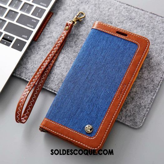 Coque Oppo A3s Bleu Ornements Suspendus Carte Incassable Téléphone Portable En Vente