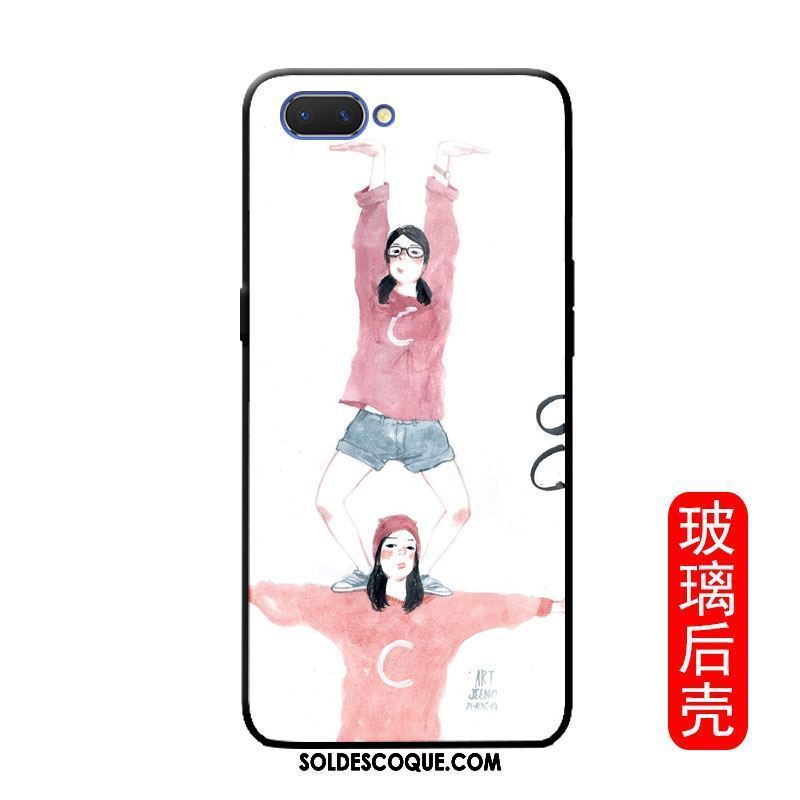 Coque Oppo A3s Créatif Personnalité Téléphone Portable Silicone Miroir Soldes